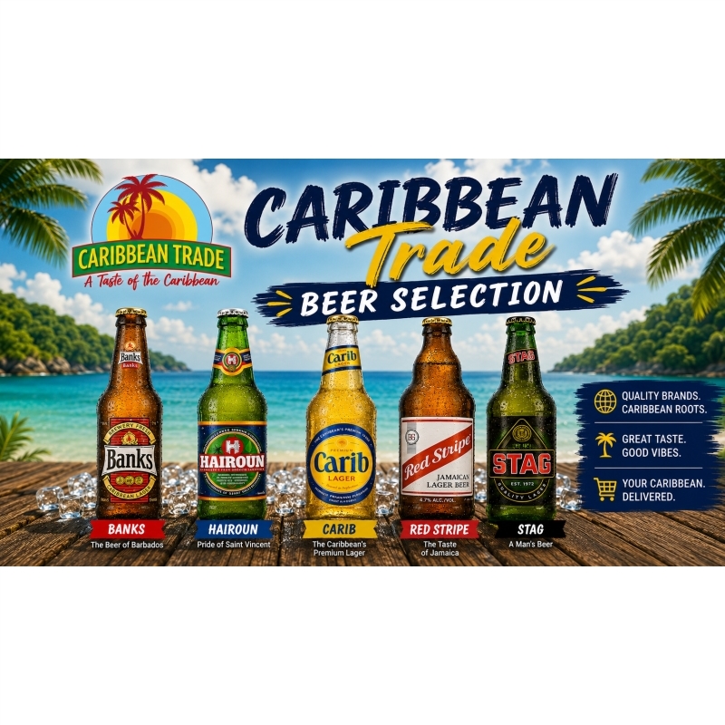 Caribbean Beer selection